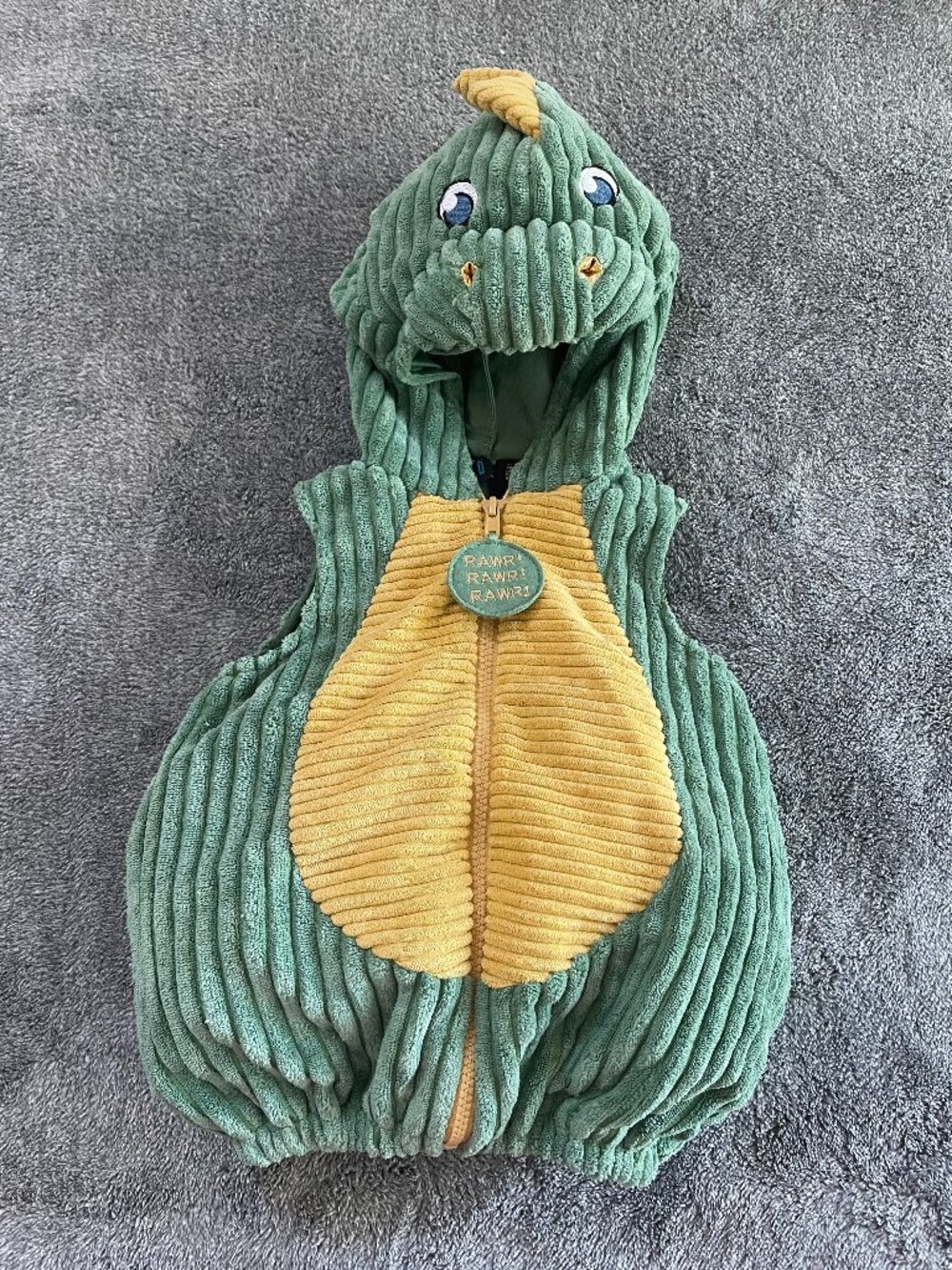 Going Wild Corduroy Dinosaur Baby Kid Costume 6 to 9 Month
